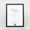 Efecto marco de madera perfil 2210 negro 61x91,5 cm cristal de museo
