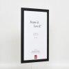 Efecto marco de madera perfil 2210 negro 61x91,5 cm cristal de museo