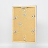 Marco de madera Cubo superior 61x91,5 cm cristal de museo plateado