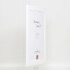 Efecto marco de madera maciza perfil 30 blanco 61x91,5 cm cristal de museo