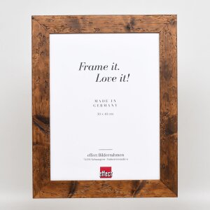 Marco de madera efecto 2400 marrón 61x91,5 cm cristal de museo