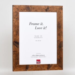 Marco de madera efecto 2400 marrón 61x91,5 cm cristal de museo