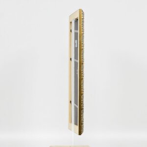 Efecto marco de madera perfil 94 oro 61x91,5 cm cristal de museo