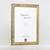 Efecto marco de madera perfil 94 oro 61x91,5 cm cristal de museo