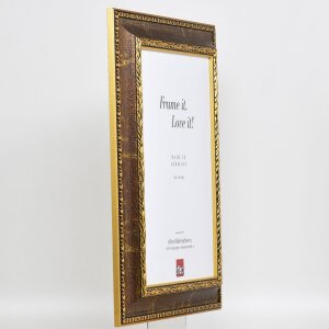 Efecto marco barroco perfil 31 marrón 61x91,5 cm cristal de museo