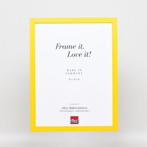Marco de madera Top Cube 62x93 cm cristal acrílico amarillo