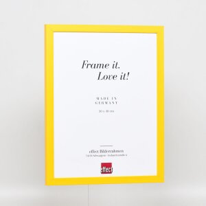 Marco de madera Top Cube 62x93 cm cristal acrílico amarillo