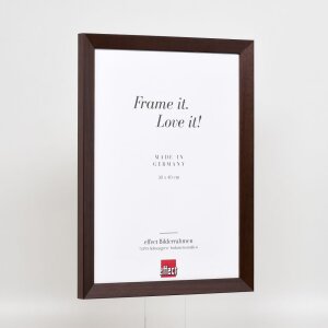 Marco de madera efecto Top N palisandro 62x93 cm cristal acrílico
