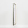 Efecto marco de madera perfil 2070 cristal antirreflejos 62x93 cm plata