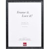 Efecto marco de madera perfil 2070 cristal antirreflejo 62x93 cm negro