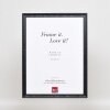 Efecto marco de madera perfil 2070 cristal antirreflejo 62x93 cm negro