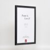 Efecto marco de madera perfil 2070 cristal antirreflejo 62x93 cm negro