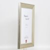 Efecto marco de madera perfil 95 plata 62x93 cm cristal antirreflejo