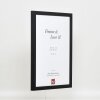 Marco de madera Top Cube 62x93 cm cristal de museo negro