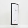 Marco de madera Top Cube 62x93 cm cristal de museo negro