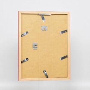Marco de madera Top Cube 62x93 cm cristal de museo rojo