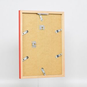 Marco de madera Top Cube 62x93 cm cristal de museo rojo