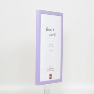 Marco de madera Top Cube 62x93 cm lila cristal de museo