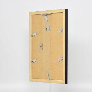 Efecto Marco de madera Top N negro 62x93 cm Vidrio de museo
