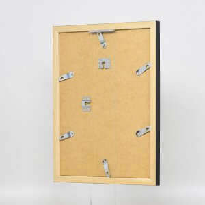 Efecto Marco de madera Top N negro 62x93 cm Vidrio de museo