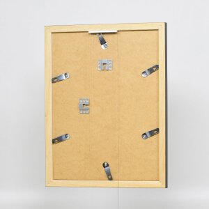 Efecto Marco de madera Top N negro 62x93 cm Vidrio de museo