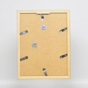 Efecto Marco de madera Top N negro 62x93 cm Vidrio de museo