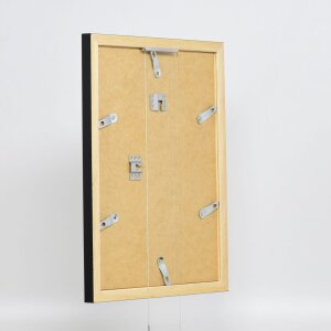 Efecto Marco de madera Top N negro 62x93 cm Vidrio de museo