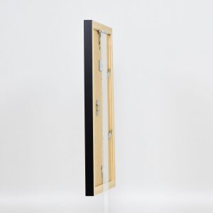 Efecto Marco de madera Top N negro 62x93 cm Vidrio de museo