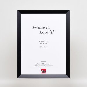 Efecto Marco de madera Top N negro 62x93 cm Vidrio de museo