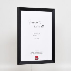 Efecto Marco de madera Top N negro 62x93 cm Vidrio de museo