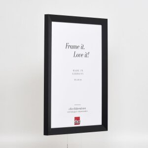 Efecto Marco de madera Top N negro 62x93 cm Vidrio de museo