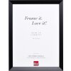 Efecto Marco de madera Top N negro 62x93 cm Vidrio de museo