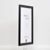 Efecto Marco de madera Top N negro 62x93 cm Vidrio de museo