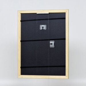 Efecto marco de madera perfil 21 verde 62x93 cm cristal de museo