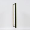 Efecto marco de madera perfil 21 verde 62x93 cm cristal de museo