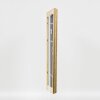 Efecto marco barroco de madera perfil 37 plata antigua 62x93 cm cristal de museo