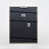Efecto marco de madera perfil 23 azul 7x10 cm cristal de museo