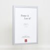 Marco de madera Top Cube 7x10 cm plata cristal de museo