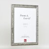 Efecto Marco Madera Perfil 94 plata 7x10 cm Vidrio Museo