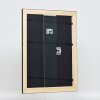 Efecto marco de madera perfil 94 negro 7x10 cm cristal de museo