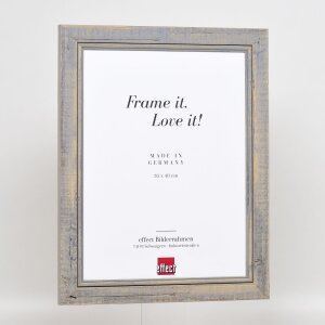 Efecto Marco de madera maciza 2240 gris 7x10 cm Cristal antirreflectante