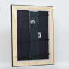 Efecto marco de madera perfil 95 negro 70x100 cm cristal antirreflectante