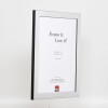 Marco efecto 2310 plata alto brillo 70x70 cm cristal normal