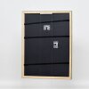 Efecto marco de madera perfil 2070 cristal antirreflejos 70x70 cm oro