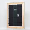 Efecto marco de madera perfil 95 plata 70x70 cm cristal antirreflejo