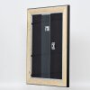 Efecto marco de madera perfil 95 negro 70x70 cm cristal acrílico