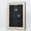 Efecto marco de madera perfil 95 negro 70x70 cm cristal acrílico