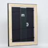 Efecto marco de madera perfil 95 negro 70x70 cm cristal acrílico
