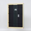 Efecto marco de madera perfil 21 azul 70x70 cm cristal de museo