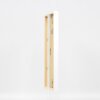 Efecto marco de madera perfil 35 blanco 9x13 cm cristal normal